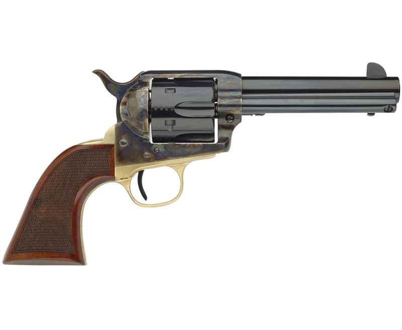 Taylor’s &amp; Company Taylors 1873 Ranch Hand 45 Colt (Colt) 4.75″ 6 Checkered Walnut Blued