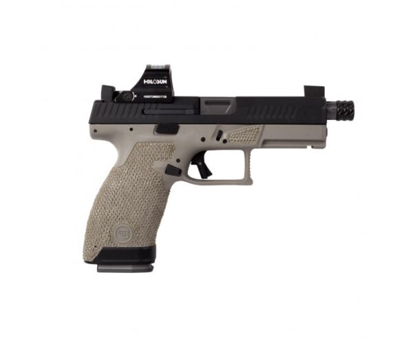 The Gun Co Custom CZ P-10 Compact Type 1 Urban Battle Gray 9mm 4.61″ 15 RD with Holosun Reflex Sight
