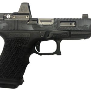 The Gun Co LVL-1 Custom Glock 19 Urban Black / Grey Camo 9mm 4.02-inch 17Rds – with Leupold Delta Point Pro