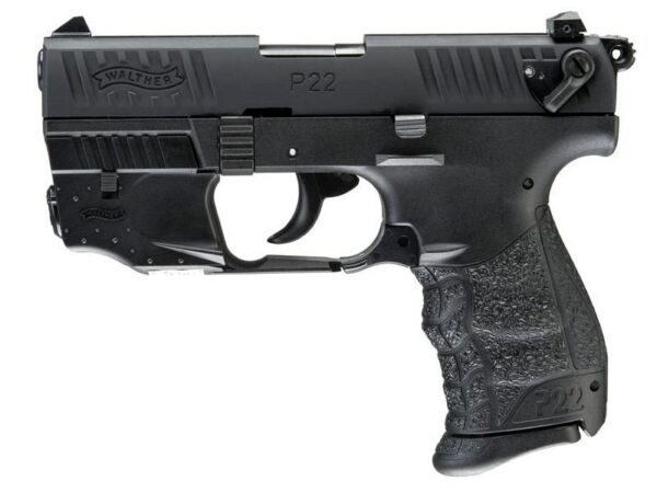 Walther P22Q .22 LR 3.42″ Barrel 10-Rounds with Laser