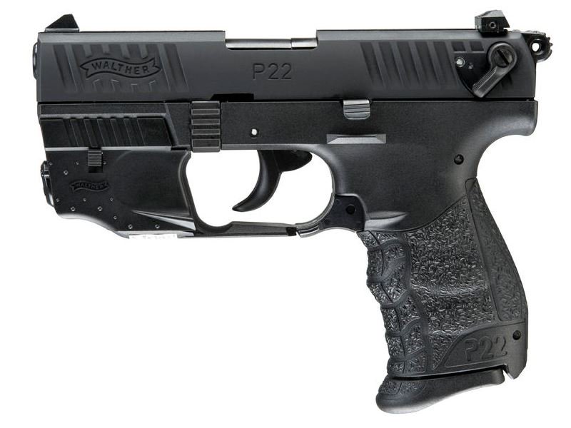 Walther P22Q .22 LR 3.42″ Barrel 10-Rounds with Laser