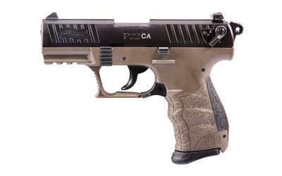 Walther P22 California Model .22LR 3.4″ 10Rounds Flat Dark Earth / Black