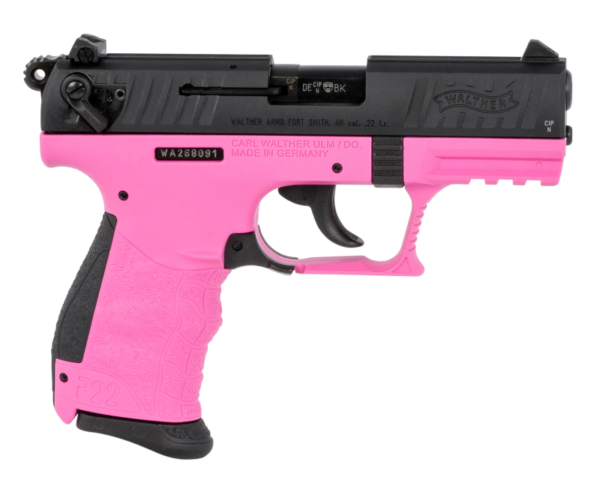 Walther P22 Q Pink / Black .22 LR 3.42″ Barrel 10-Rounds