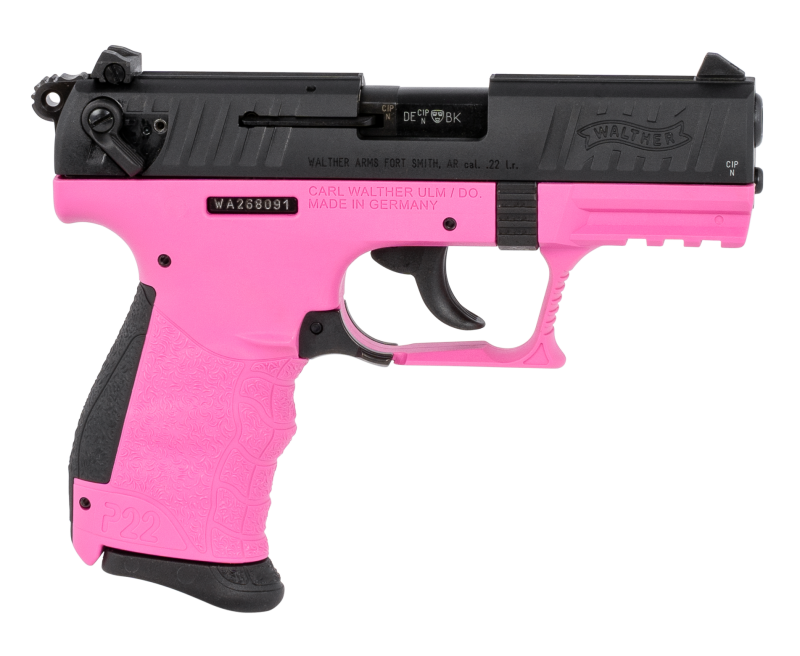 Walther P22 Q Pink / Black .22 LR 3.42″ Barrel 10-Rounds