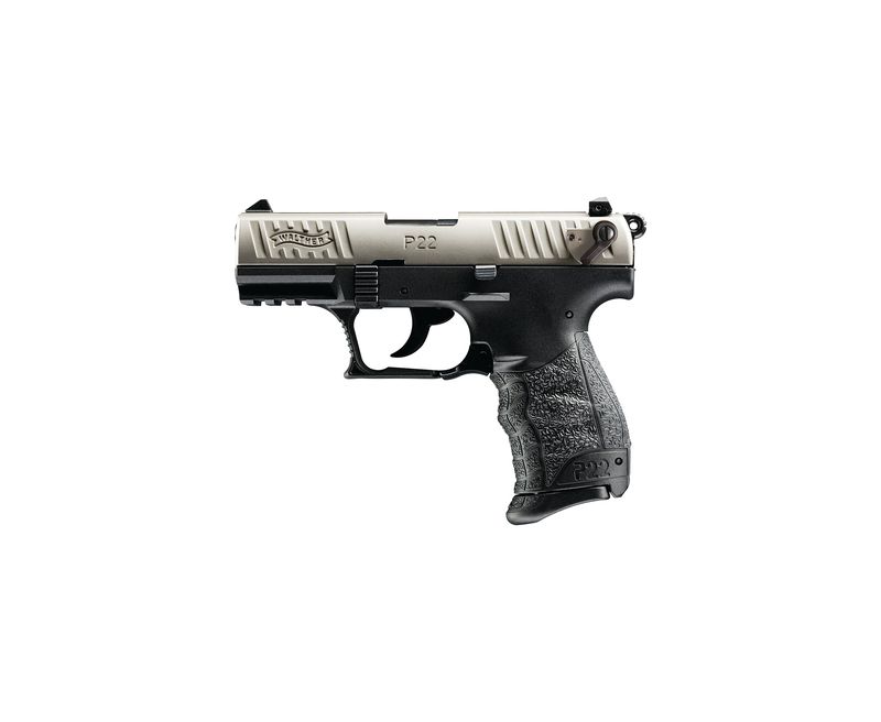 Walther P22QD Nickel .22LR 3.42 Inch 10 Rd