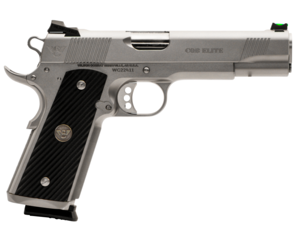 Wilson Combat 1911 CQB Elite Full Size Stainless .45 ACP 5″ Barrel 8Rds Contrast Sights
