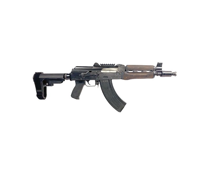 Zastava USA ZPAP92 AK Pistol Wood / Black 7.62 X 39 10″ Barrel 30-Rounds SB3 Brace