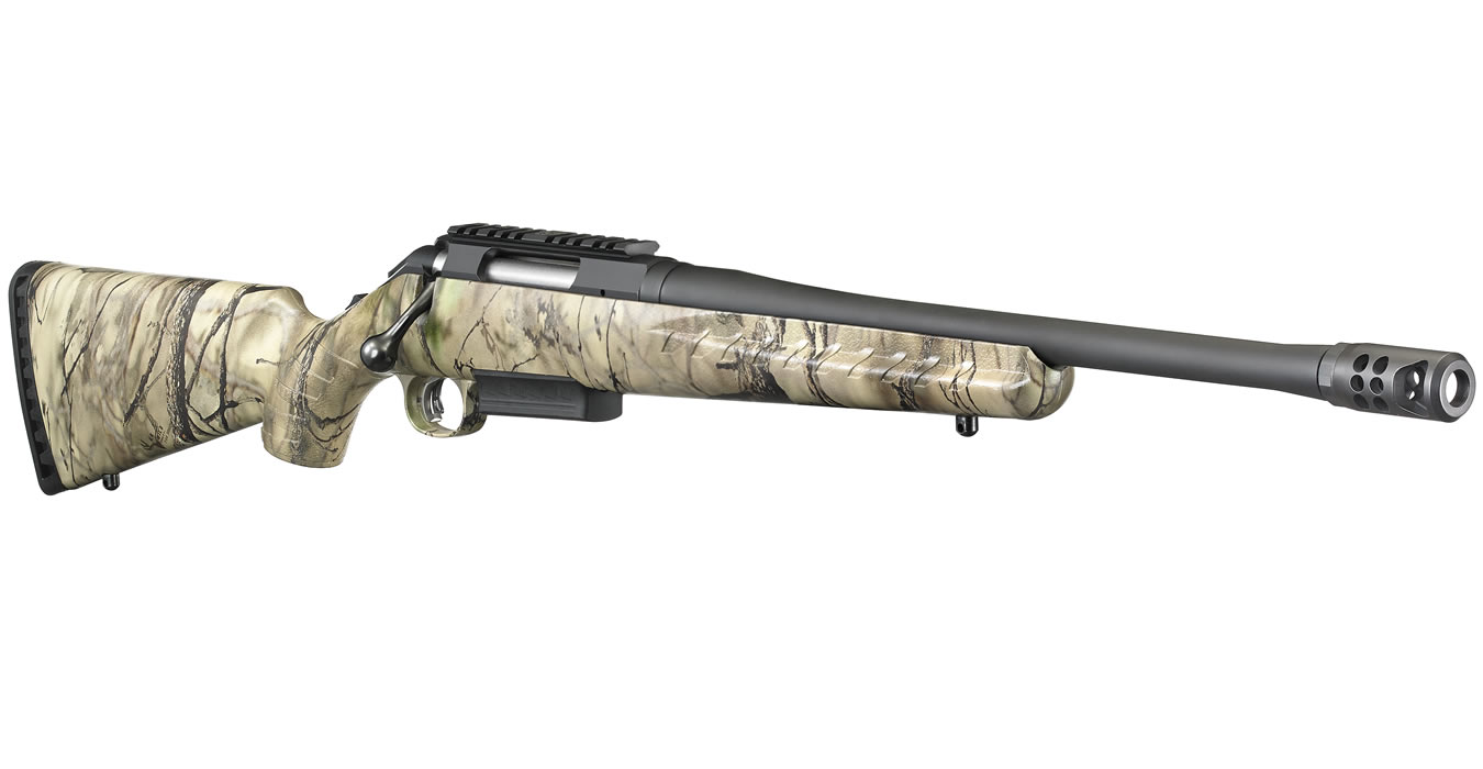 Ruger American Rifle Ranch 450 Bushmaster with Wild Camo IM Brush Stock