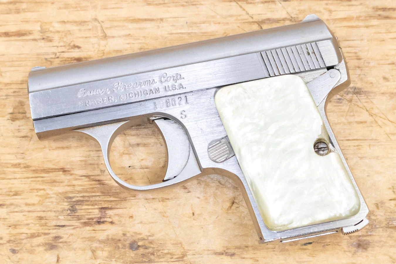Bauer Firearms 25 ACP Used Trade-in Pistol with Mother of Pearl Grips