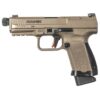 Canik TP9SF Elite Combat Flat Dark Earth 9mm 4.78-inch One 17Rd and One 15Rd Magazine