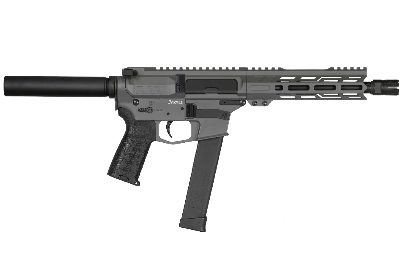 CMMG Banshee Mk10 10mm AR Pistol with Tungsten Cerakote Finish and 8