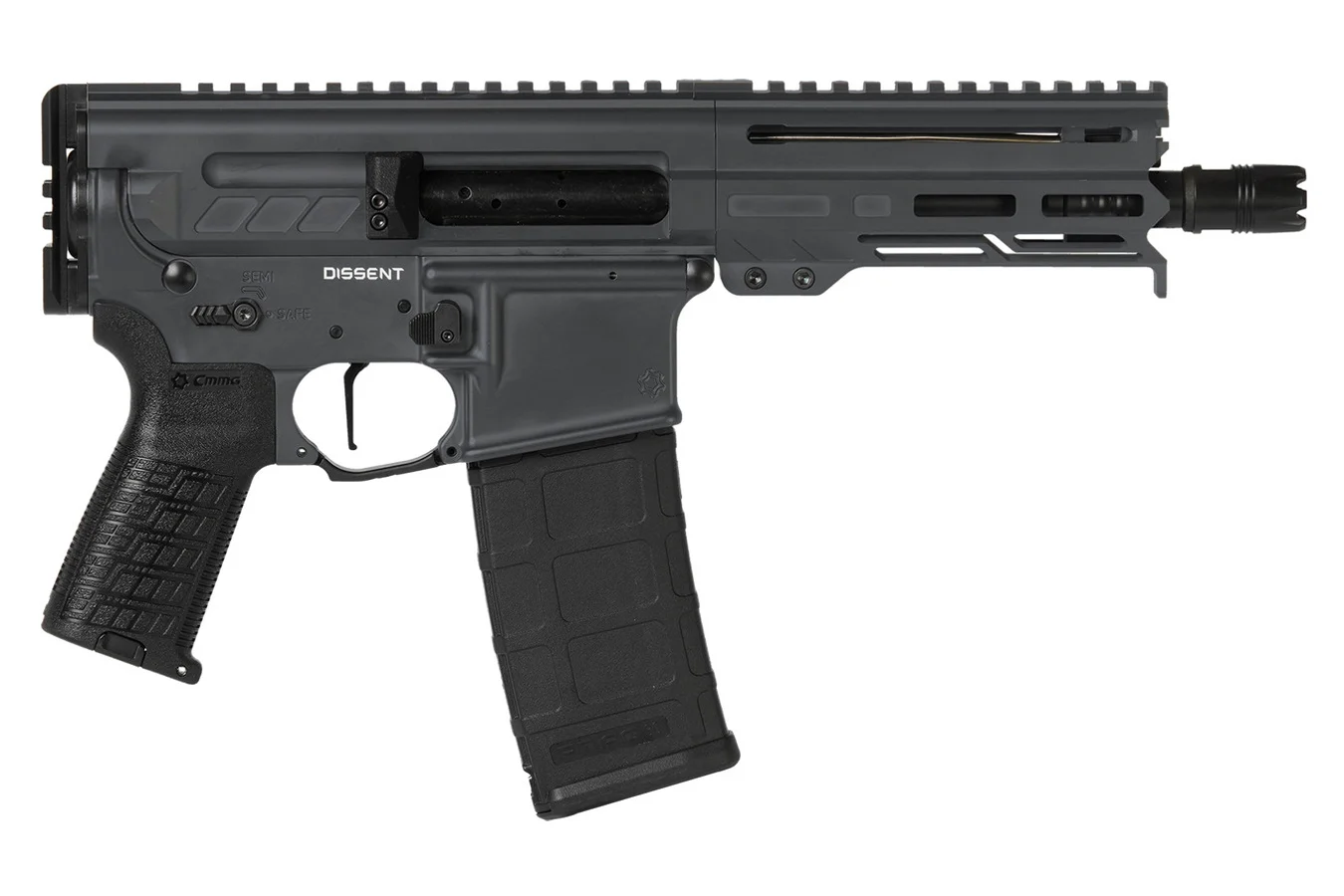 CMMG Dissent MK4 300 Blackout AR Pistol with Sniper Grey Finish and 6.5