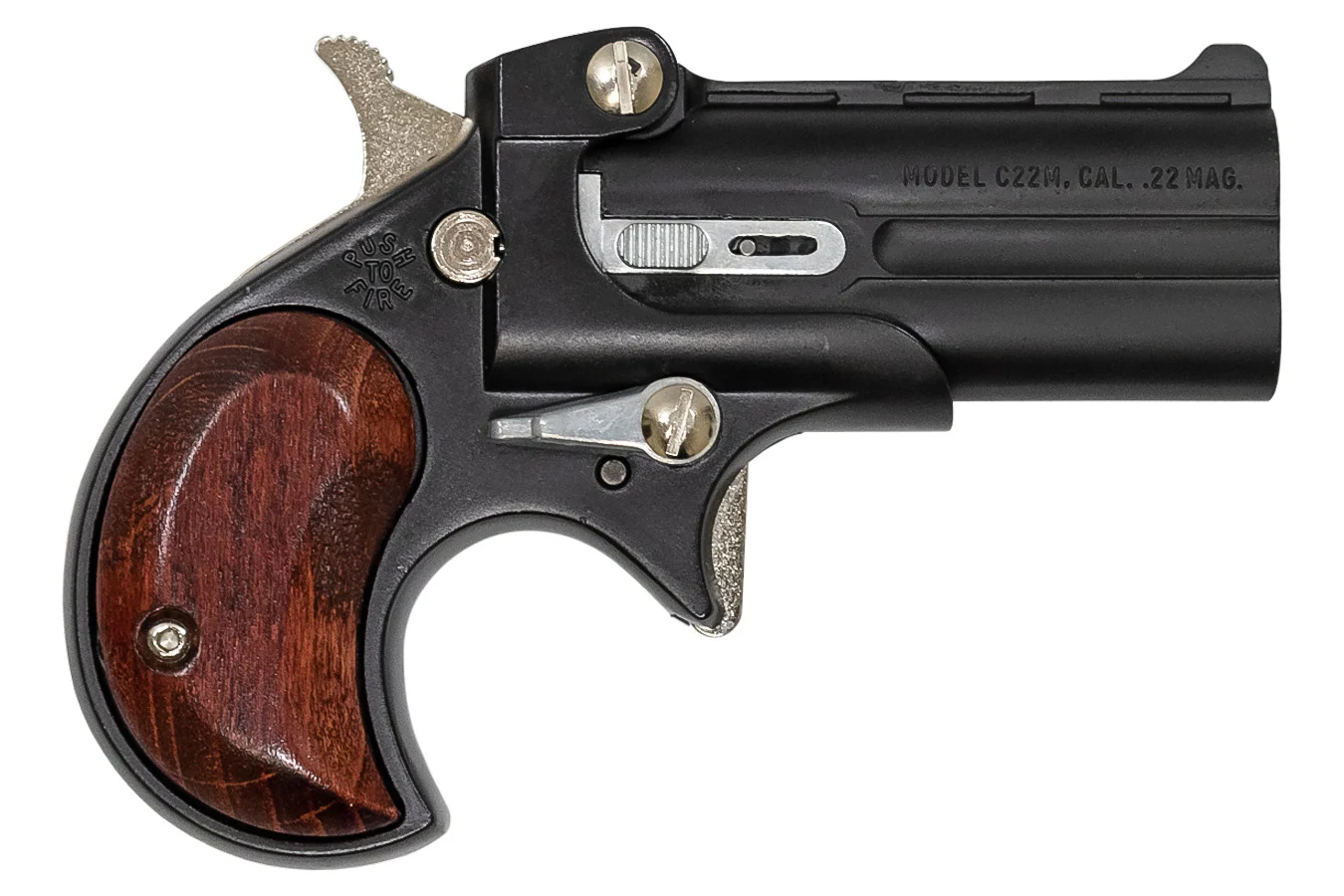 Cobra Enterprise Inc 22 WMR Derringer with Black Powder Coat Finish and