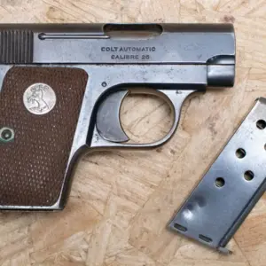 Colt 1908 Vest Pocket 25ACP Police Trade-In Pistol