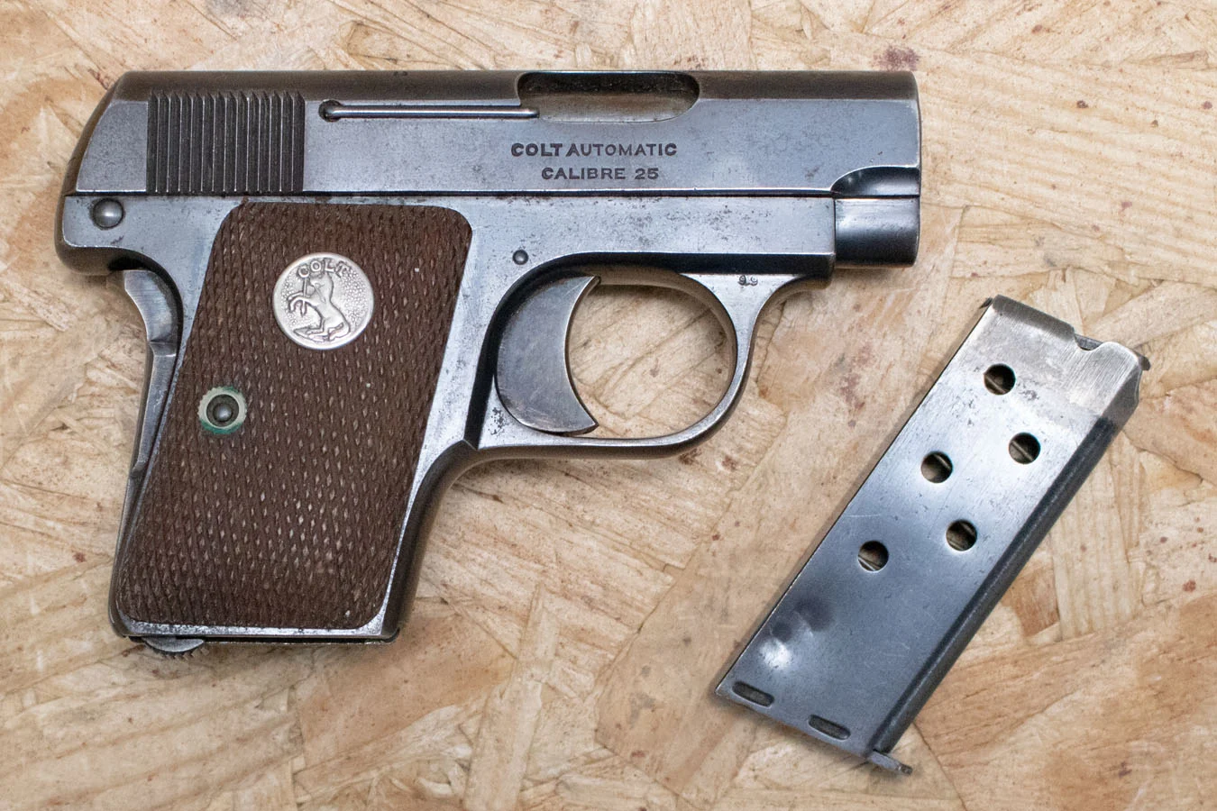 Colt 1908 Vest Pocket 25ACP Police Trade-In Pistol