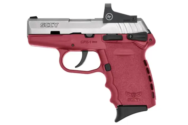 SCCY CPX-1 9mm Pistol with Crimson Red Frame/Stainless Slide and Red