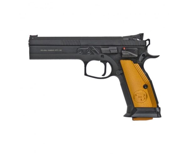 CZ 75 Tactical Sport Orange 9mm 5.4″ Barrel 20-Rounds