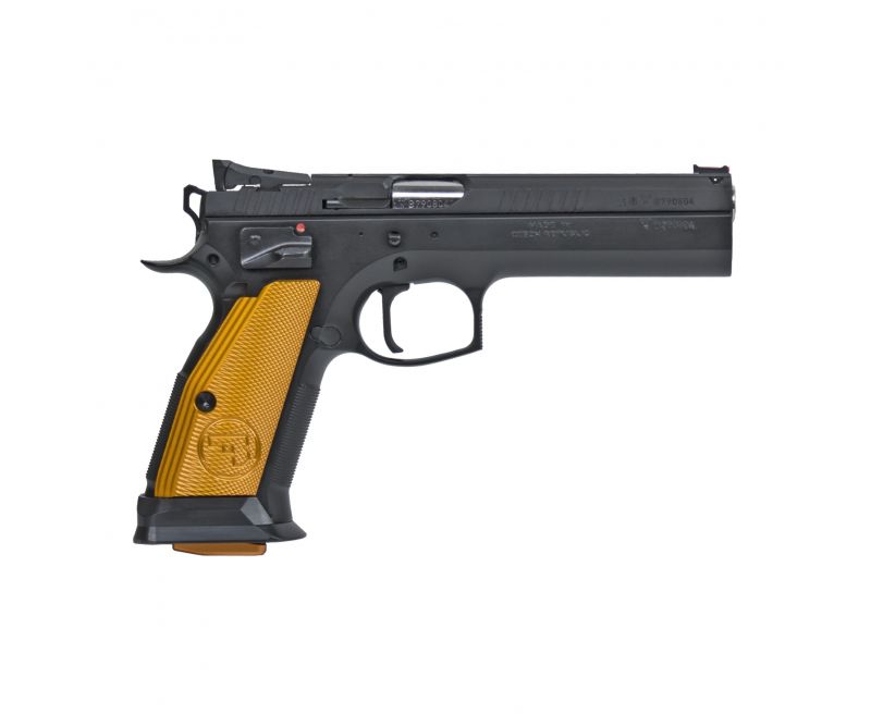 CZ 75 Tactical Sport Orange 9mm 5.4″ Barrel 20-Rounds