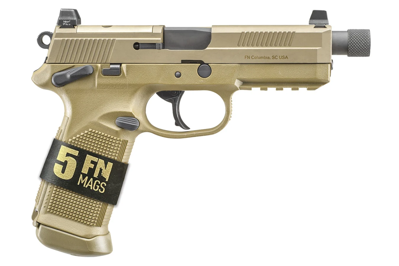 FN FNX Tactical 45 ACP Optic Ready Pistol Bundle with Five Magazines