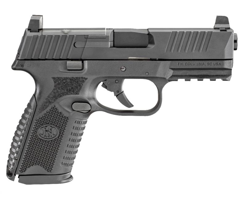 FN 509 Midsize MRD 9MM 4″ Barrel 15 RD All Black Co-Witness Iron Sights