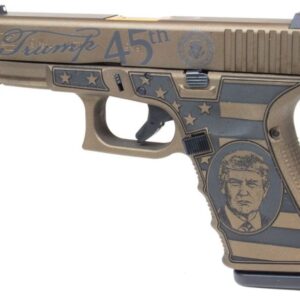 Glock G19 Gen 4 Trump Bronze 9mm 4″ TiNi Threaded Barrel 15-Rounds Fixed Sights USA Made