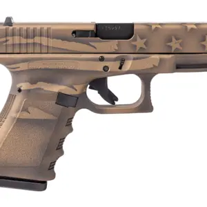Glock 23 Gen3 40 S&W Compact Pistol with Coyote Battle Worn Flag