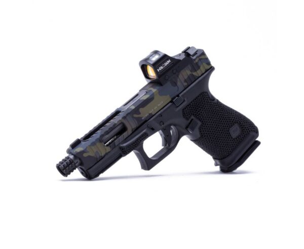 The Gun Co LVL-1 Custom Glock 19 – Urban Camo 9mm 4.02-inch 15Rds – with Holosun Reflex Red Dot & Micro Roni