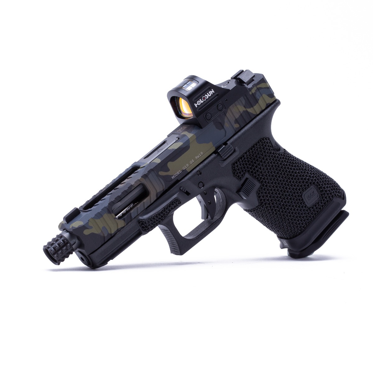 The Gun Co LVL-1 Custom Glock G19 Gen4 9mm 4.02-inch 15Rds – Holosun Reflex Red Dot Micro Roni — image 3