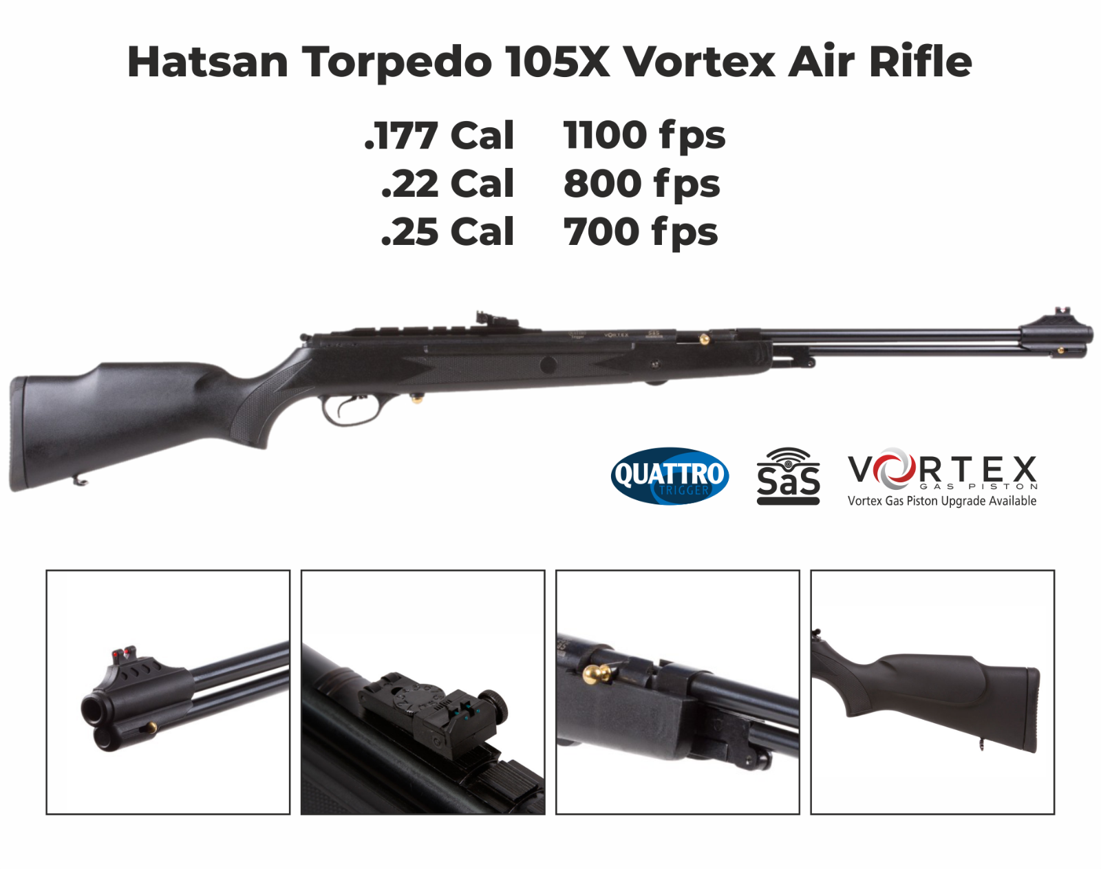 Hatsan Torpedo 105X Vortex Break Barrel Air Rifle