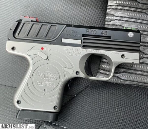 Heizer Defense PKO .45 ACP 5+1 2.75" Pistol in Gray Stainless Steel (45
