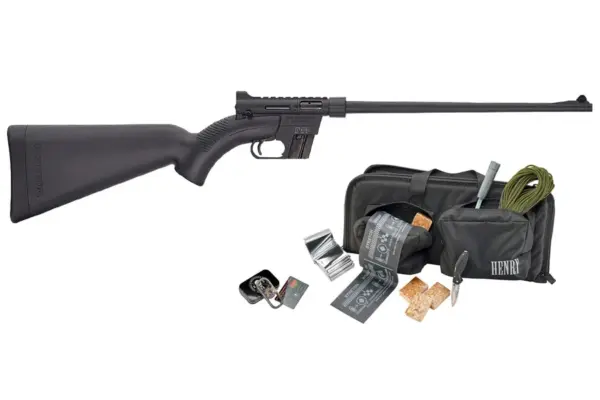Henry US Survival AR-7 22LR Black Rifle Kit w/Survival Gear and Bag