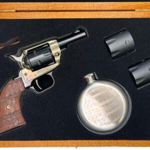 Heritage Barkeep 22 LR Revolver Bootlegger Box Set with Custom Wood