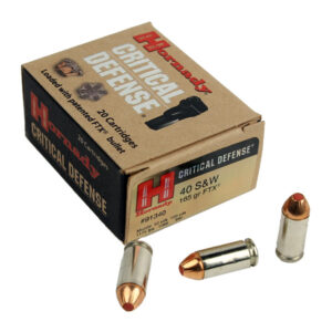 Hornady FTX Critical Defense .40S&W 165 GR. HP - Top Gun Supply