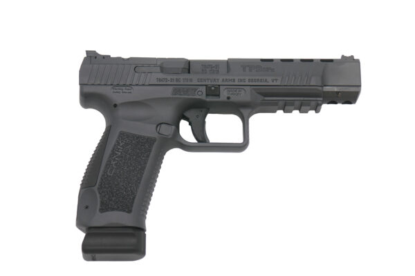 Canik TP9SFx 9mm, 5.2″ Barrel, Fiber Optic Sights, Black, 20rd