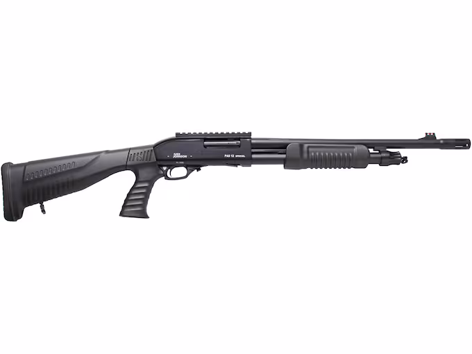 Iver Johnson PAS12 12 Ga Pump Action Shotgun 18 Barrel Blued Black