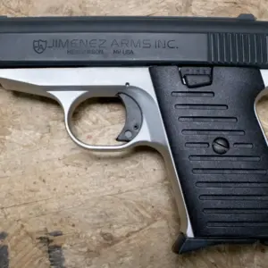 Jimenez Arms JA-380 380ACP Police Trade-In Pistol with Two-Tone Finish