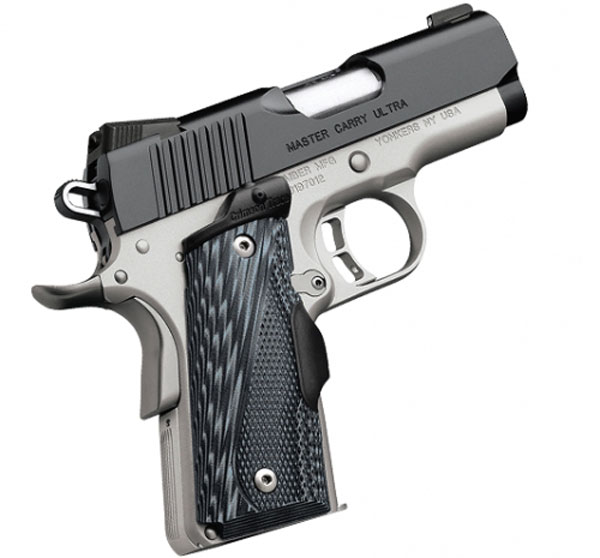 Kimber Master Carry Ultra Black / Stainless .45 ACP 3-inch 7Rd Crimson Trace Lasergrips