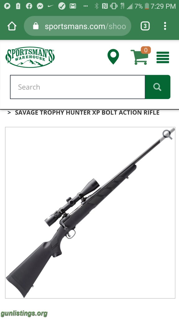 111 300 Win Trophy Hunter XP Left Handed Model