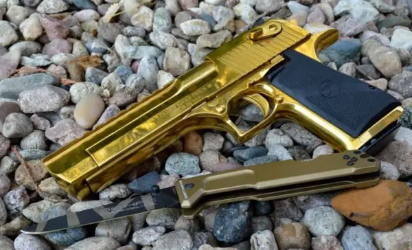 Magnum Research Desert Eagle .357 Magnum 6" Titanium Gold