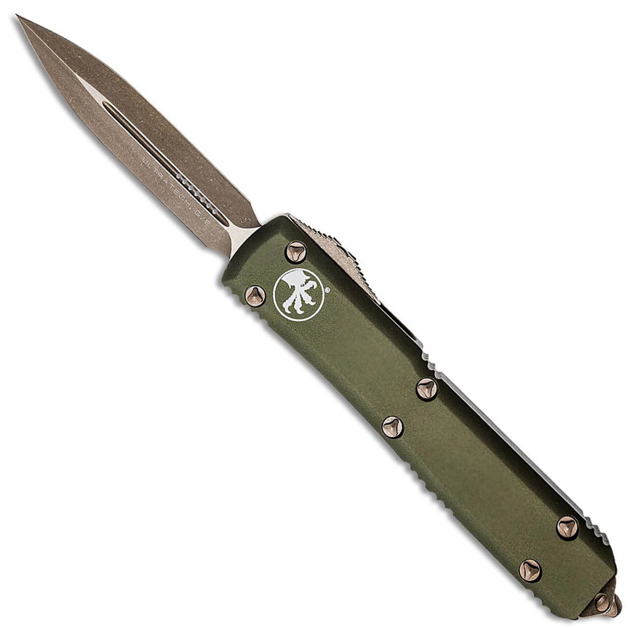 Microtech Ultratech D/E OD Green Bronzed Apocalyptic Standard 122