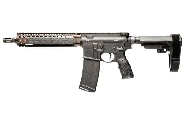 Daniel Defense MK18 5.56 NATO Pistol with Stabilizing Brace and FDE