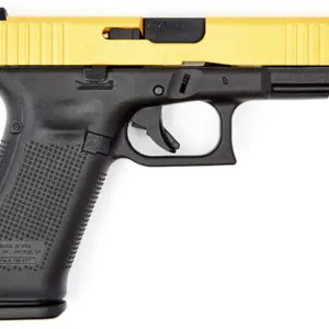 Glock Model 17 Gen5 9mm Pistol with Cerakote Gold Slide