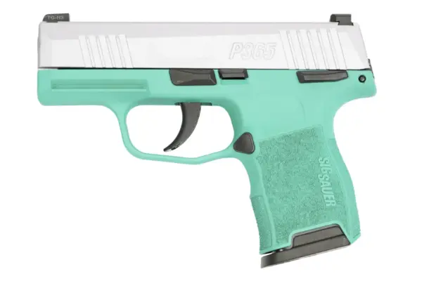 Sig Sauer P365 Micro Compact 9mm Pistol with Robins Egg Blue Cerakote