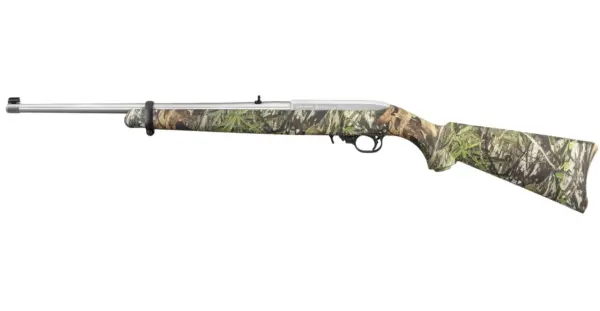 Ruger 10/22 Carbine 22LR Stainless with Mossy Oak Obsession Camo Stock
