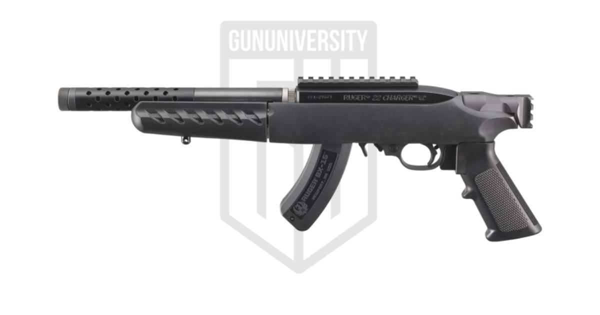 Ruger Charger 22 LR Takedown Lite Semi Auto Pistol with Purple Barrel