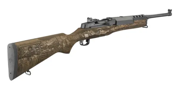 Ruger Mini-14 5.56mm Limited Edition Ranch Rifle with Engraved Hardwood