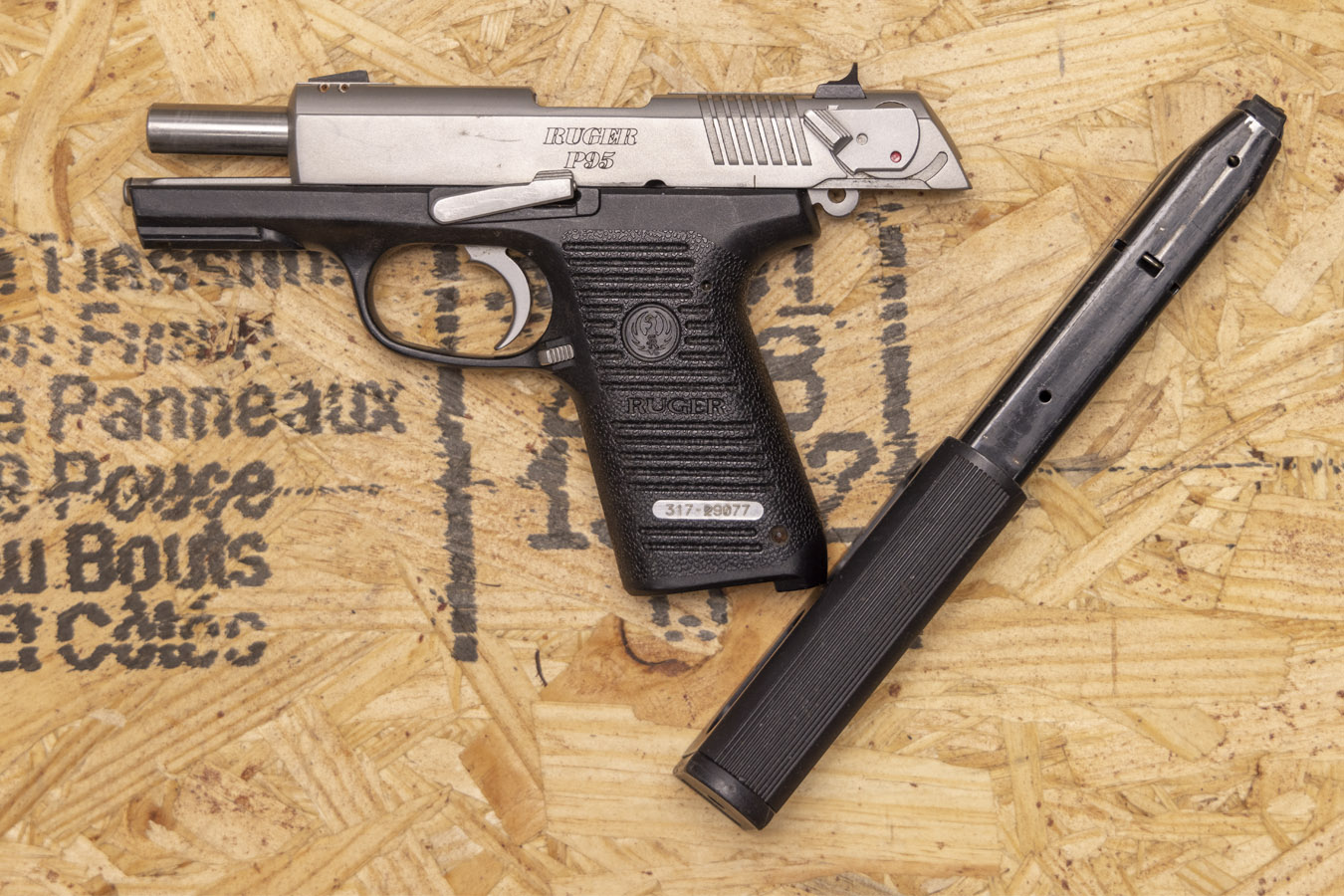 Ruger P95 9mm DASA Police Trade-In Pistol with 35-Round Magazine