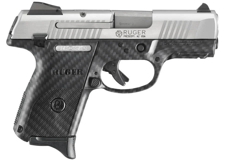 Ruger SR9c Compact 9mm Stainless Centerfire Pistol with Carbon Fiber