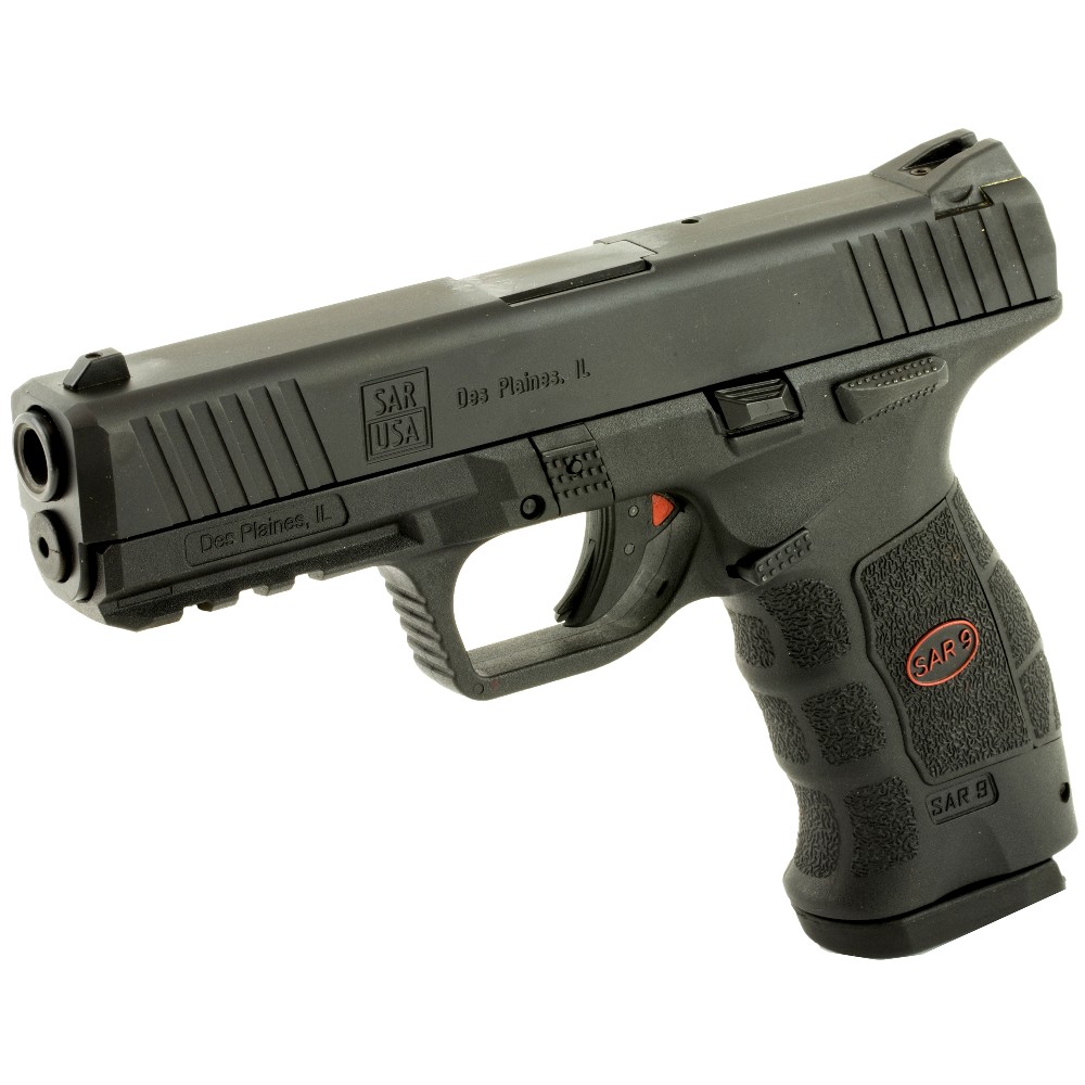 New SAR USA SAR9, Semi-Automatic, Striker Fired, 9mm, 4.4″ Barrel