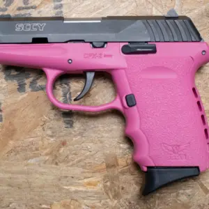 SCCY CPX-2 9mm Police Trade-In Pistol With Pink Frame